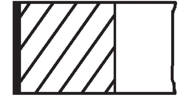 Mahle 081 RS 00111 0N1 Piston Ring Set